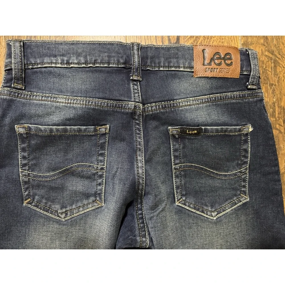 Lee X-treme Comfort‎ Straight Jeans Boys 10 Regular Blue Excellent Adjustable